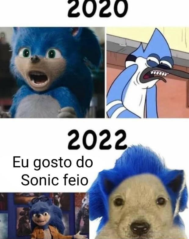 O meme do Sonic feio 