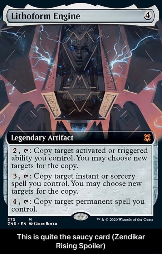 Engine Legendary Artifact 2, Copy target activated or triggered