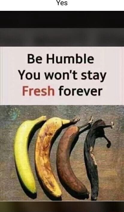 Be Humble You won't stay Fresh forever - iFunny Brazil