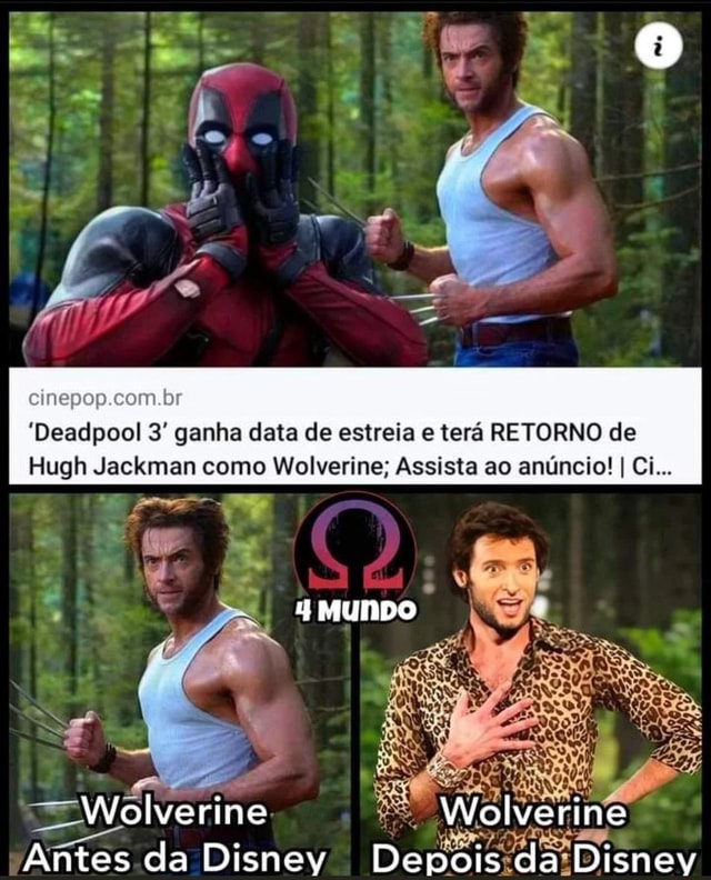 Deadpool 3' ganha data de estreia e terá RETORNO de Hugh Jackman como  Wolverine; Assista ao anúncio! - CinePOP