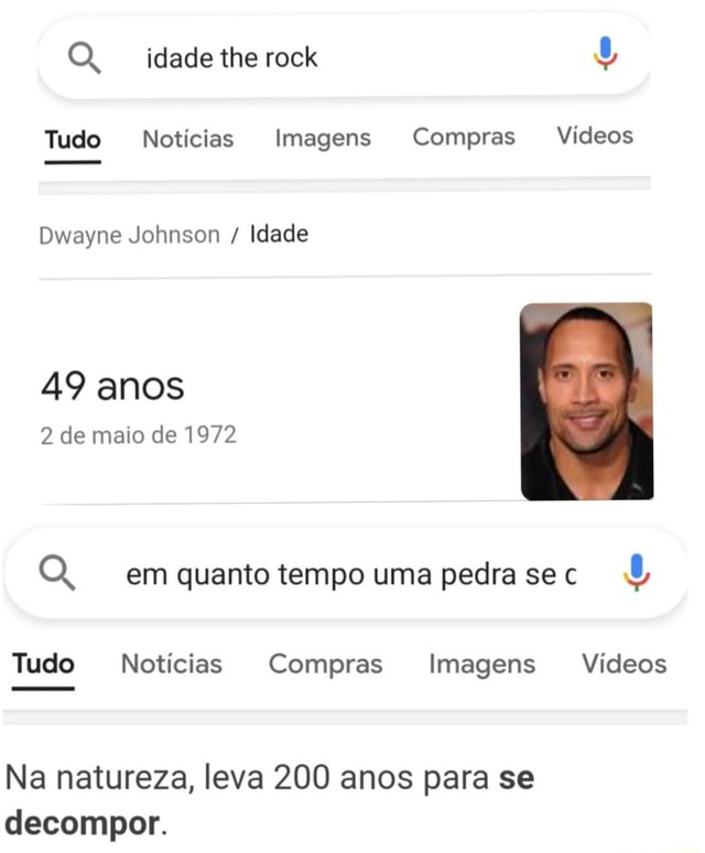 Idade the rock Tudo Notícias Imagens Compres Vídeos Dwayne Johnson / Idade  anos 2 de maio de