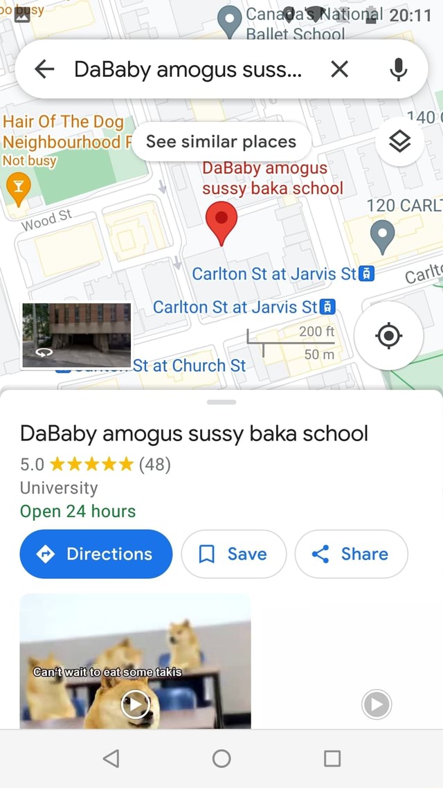 sussy baka school?