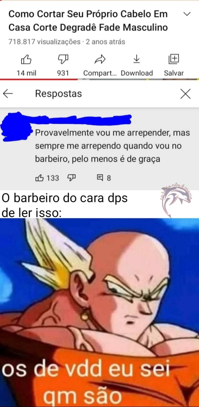 Como Cortar Seu Próprio Cabelo Em Casa Corte Degradê Fade Masculino 718.817  visualizações 2 anos atrás 14 mil 931 Comparto Download Salvar Respostas  Provavelmente vou me arrepender, mas sempre me arrependo quando