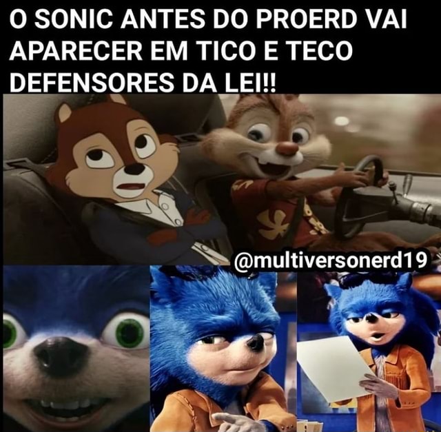 SONIC FEIO em Tico e Teco: Defensores da Lei 