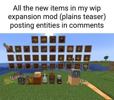 All the new items in my wip expansion mod (plains teaser) posting ...