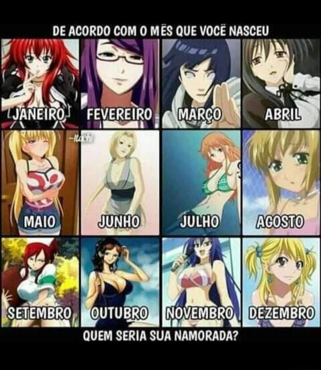 Como seria sua namorada anime?