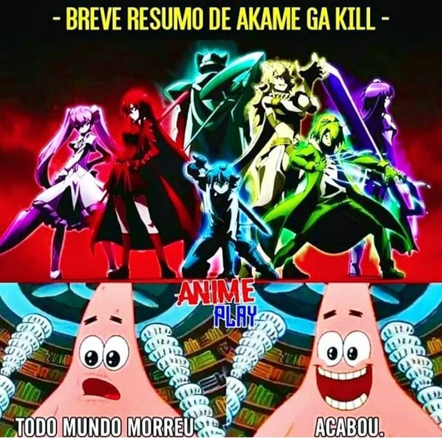 Akame ga Kill Temporada na Netflix - iFunny Brazil