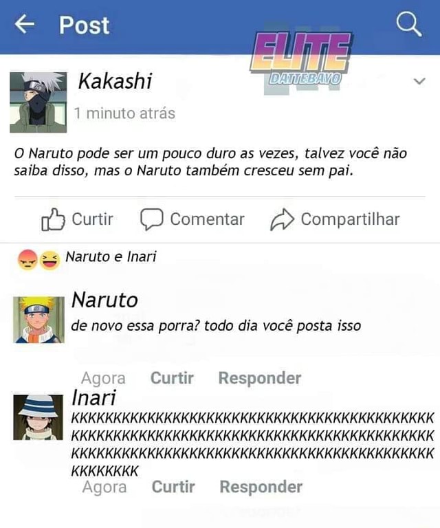 Kakashi da Sermão em Inari - O NARUTO PODE SER UM POUCO DURO AS