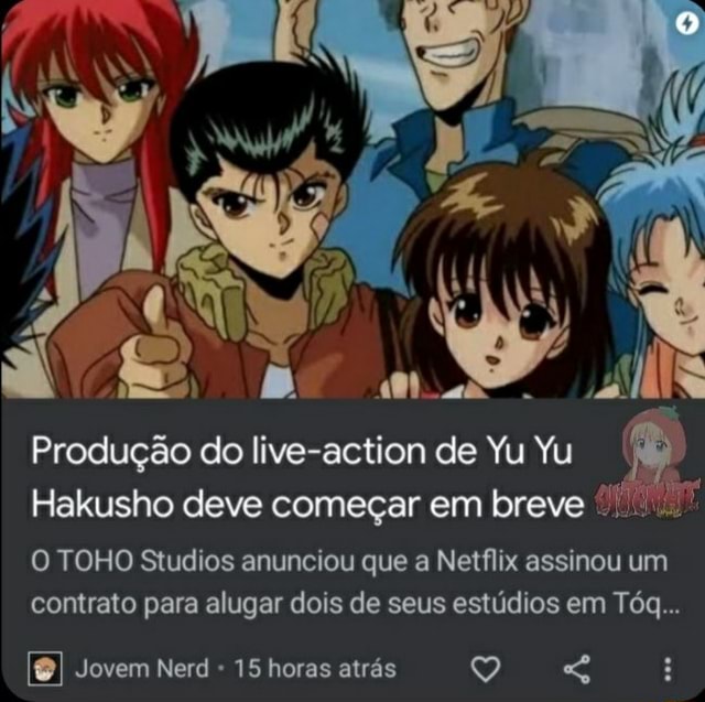 Produção do live-action de Yu Yu Hakusho deve começar em breve O