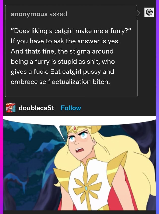 Does liking catgirls make you a furry? 