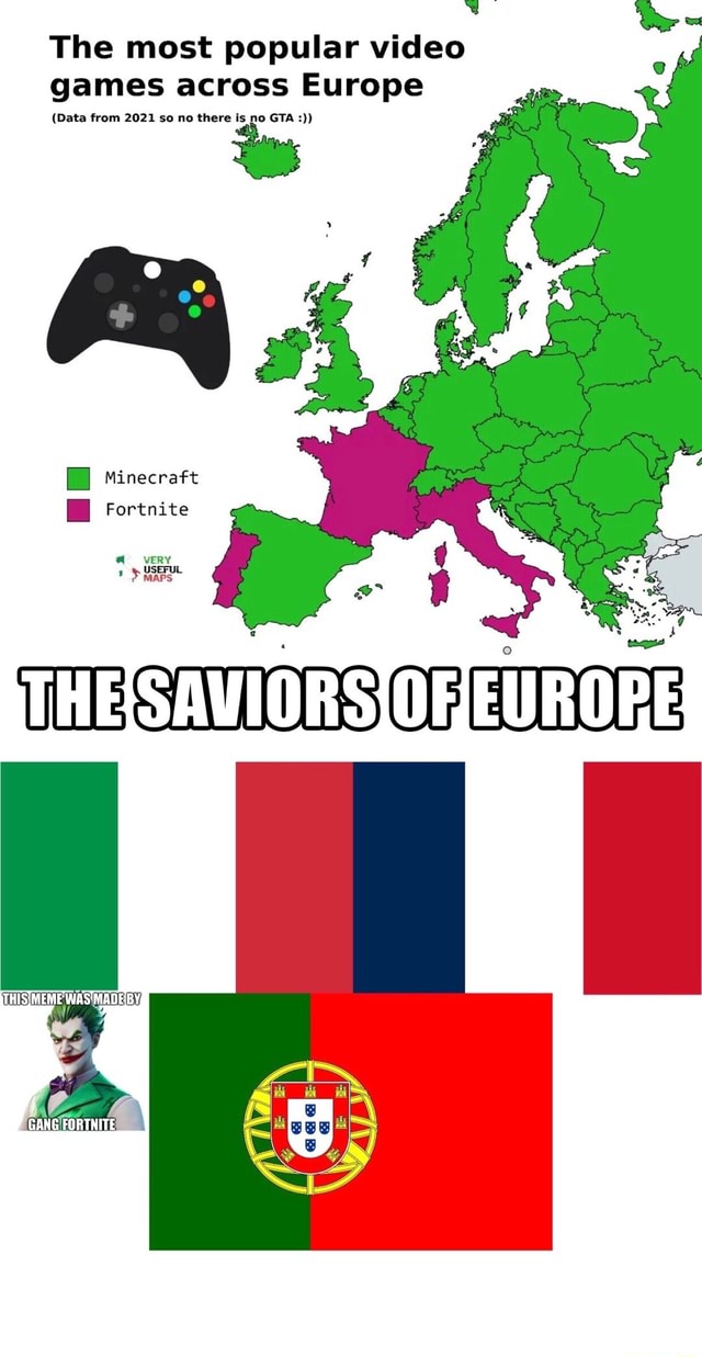 The Most Beloved Video Games across Europe