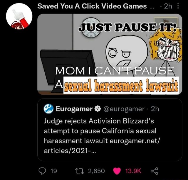 Saved You A Click Video Games MOM CAN'T PAUSE Eurogamer