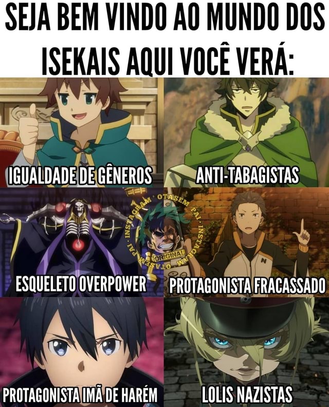 animes isekais com protagonista overpower