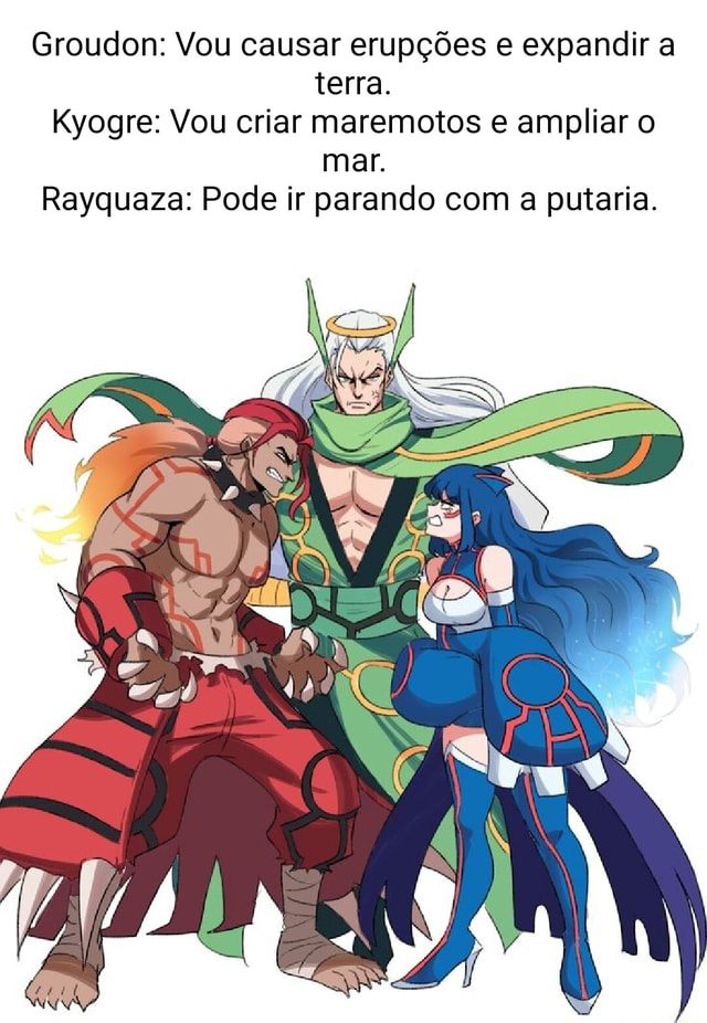 A História de Groudon Kyogre e Rayquaza