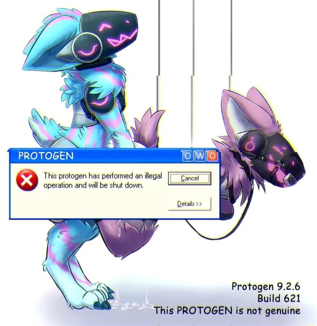 I drew a protogen but I altered some parts, is it allowed or should I scrap  it? : r/furry