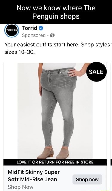 Shop Torrid Jeans Now, Sizes 10-30
