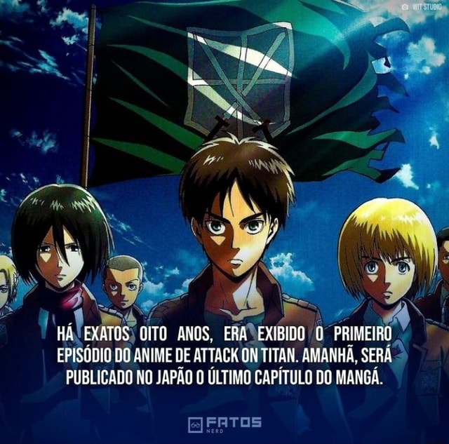 Último episódio de Attack on Titan será exibido amanhã