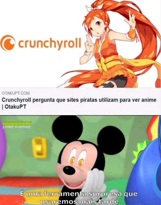 Crunchyroll pergunta que sites piratas utilizam para ver anime que