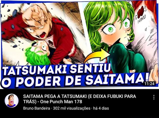 One Punch Man 178 - Só vem TATSUMAKI x SAITAMA descubra a data de  lançamento