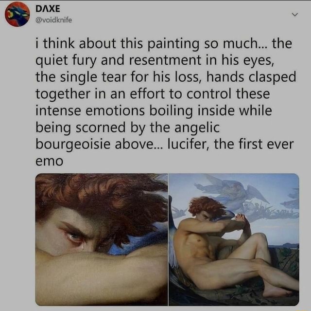 DAXE voidknife i think about this painting so much the quiet