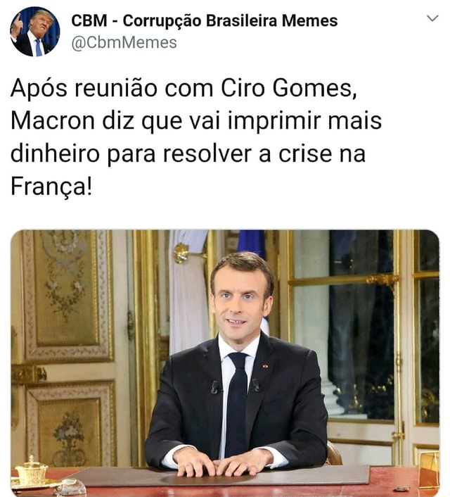 Ap s reuni o com Ciro Gomes Macron diz que vai imprimir mais