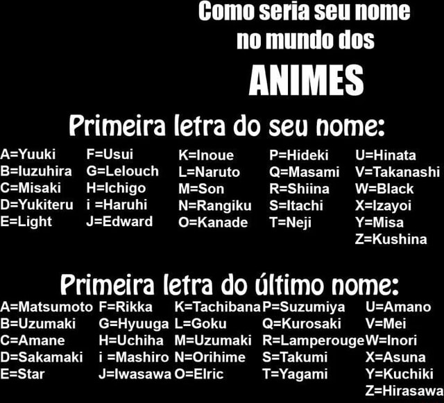 Animes com a letra G 