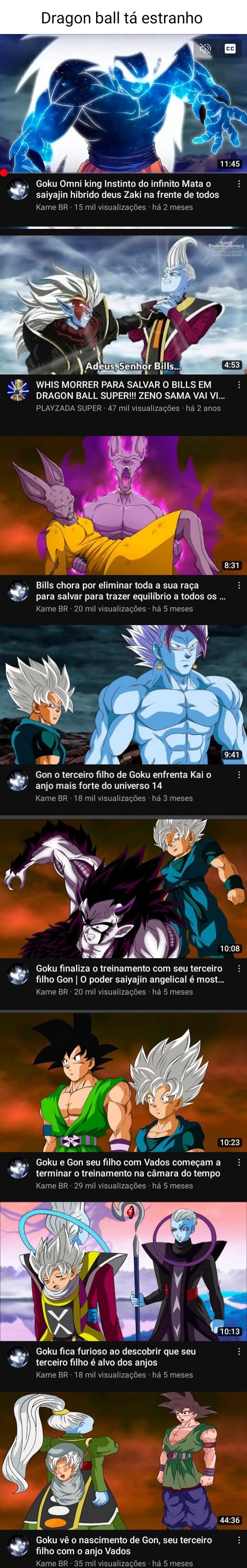 Dragon ball tá estranho Goku Omni king Instinto do infinito Mata o