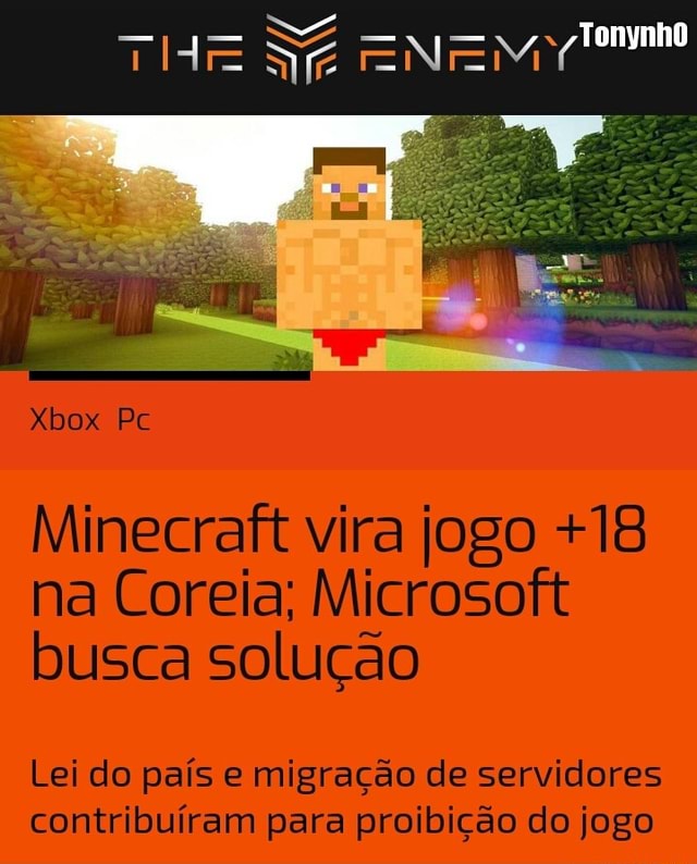 Minecraft vira jogo +18 na Coreia; Microsoft busca solução