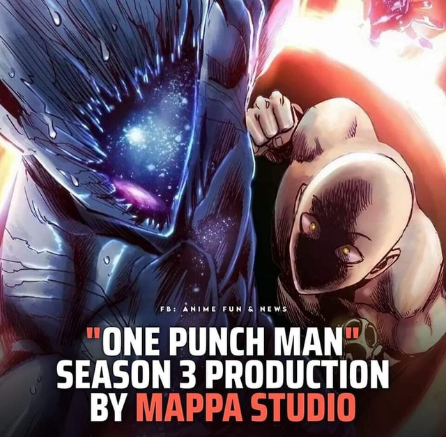 one punch man season 3 mappa💀 in 2023  One punch man, One punch man season,  One punch