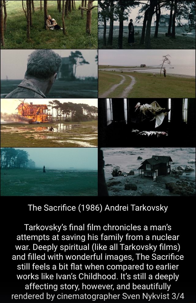 It could be worse”: On Tarkovsky's final film, faith, and the mystery of  sacrifice – Catholic World Report