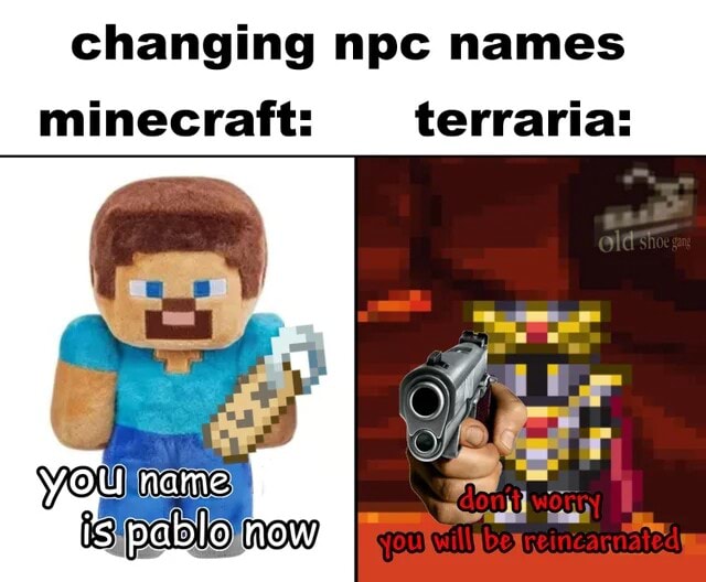 Changing npc names terraria ft how iFunny Brazil