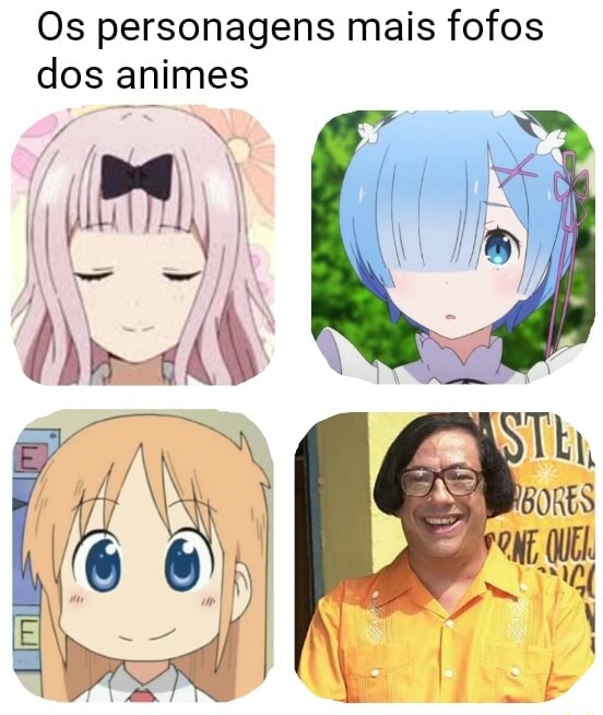 5 Personagens mais fofos😍 dos animes 