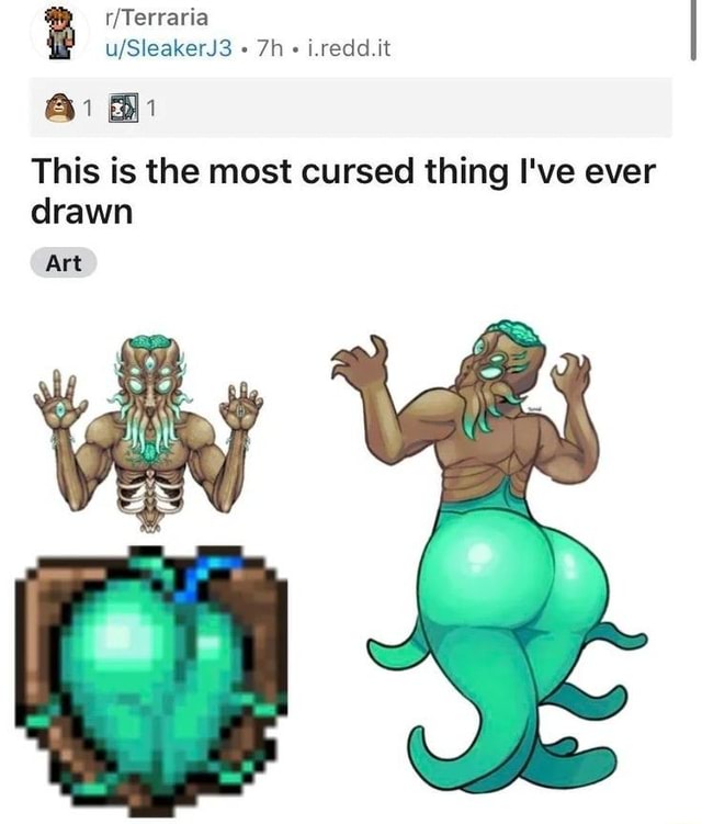 r/Terraria 🌳 on X: C U R S E D    / X