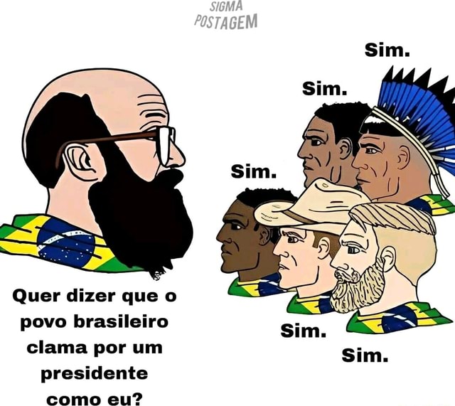 Acha que os Memes sigma Entende o meme devem ser levados e brinca sobre  ser a sério um sigma giga chad - iFunny Brazil