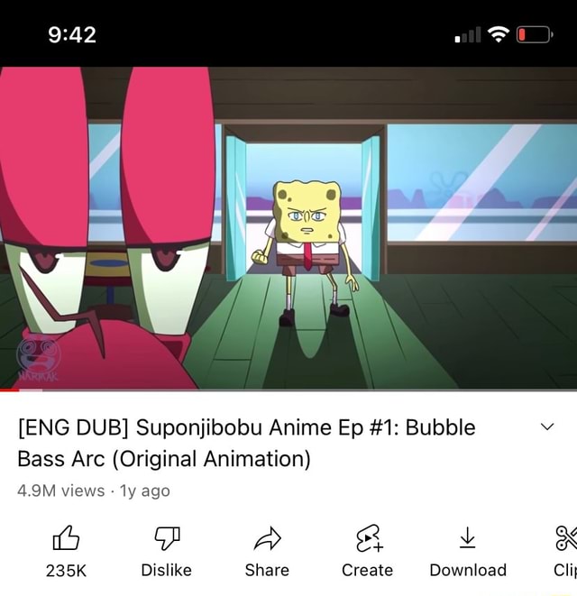 Suponjibobu Anime Ep #1: Bubble Bass Arc (Original Animation