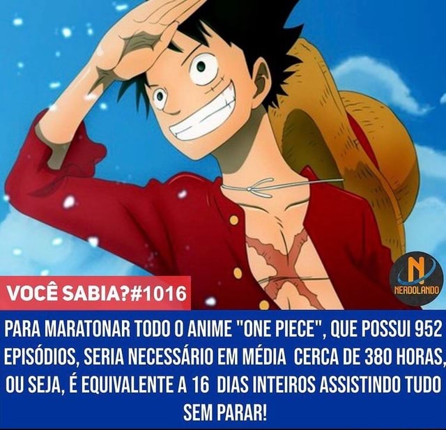 949 Episódios Eu querendo assistir One Piece - iFunny Brazil