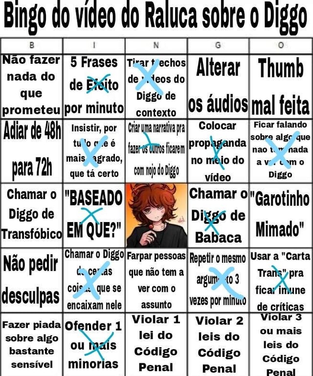 Von Regium on X: Olha o bingo aí gente! 🙌🏻