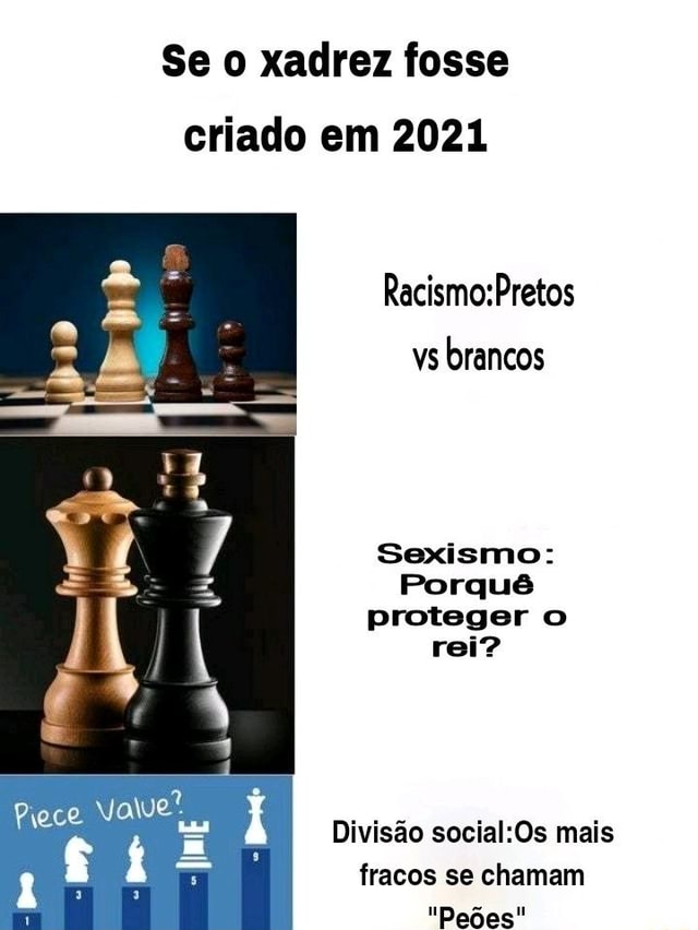 Peão chegando no final do tabuleiro de xadrez: - iFunny Brazil