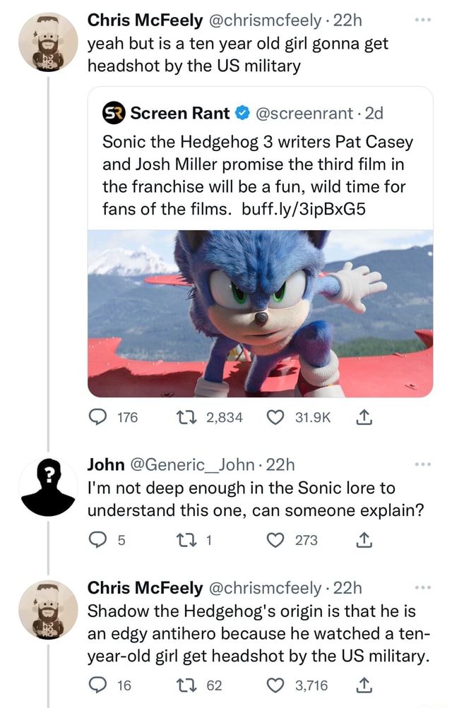 Pat Casey responded me right now on twitter about sonic movie 3 :  r/SonicTheMovie