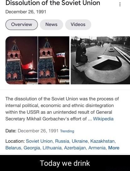 Dissolution of the soviet Union December 26, 1991 News Videos The ...