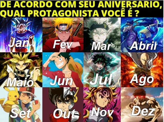 Qual protagonista de anime você seria?