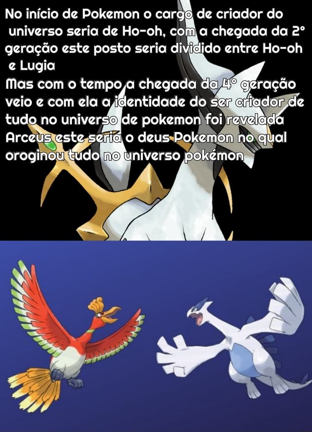 A história de Ho-Oh e Lugia