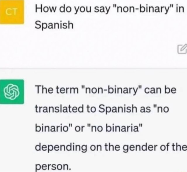 How Do You Say Non Binary In Spanish The Term Non Binary Can Be   367fed83a23f18ae128700845fbd85fa23f02acd968637327c681c1ba12f72be 1 