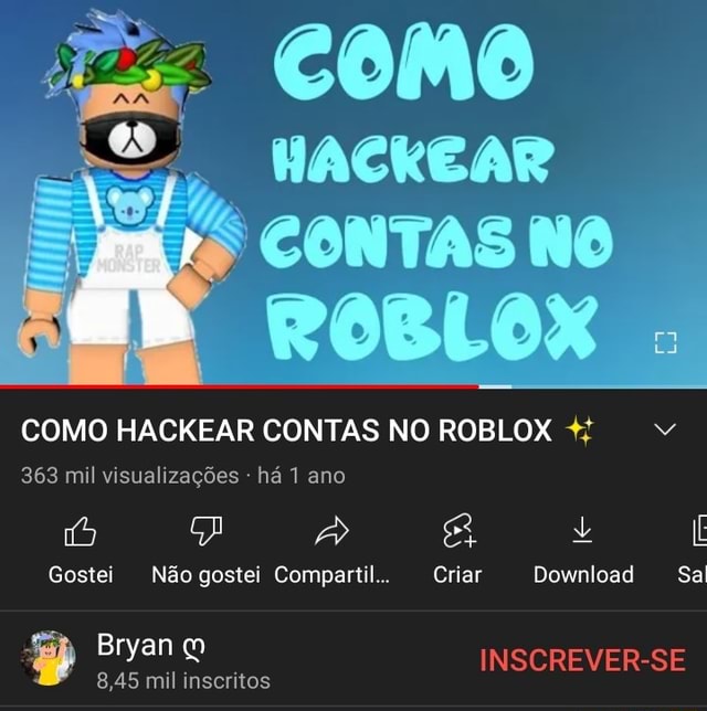 COMO VACKEAR CONTAS NO ROBLOX ra LI COMO HACKEAR CONTAS NO ROBLOX