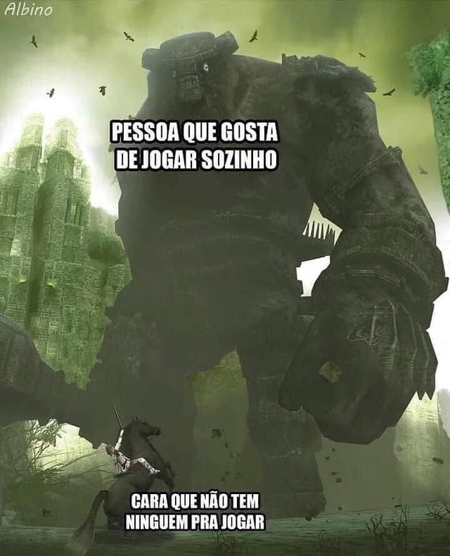 PESSOA QUE GOSTA DE JOGAR SOZINHO CARA QUE NÃO TEM NINGUEM PRA