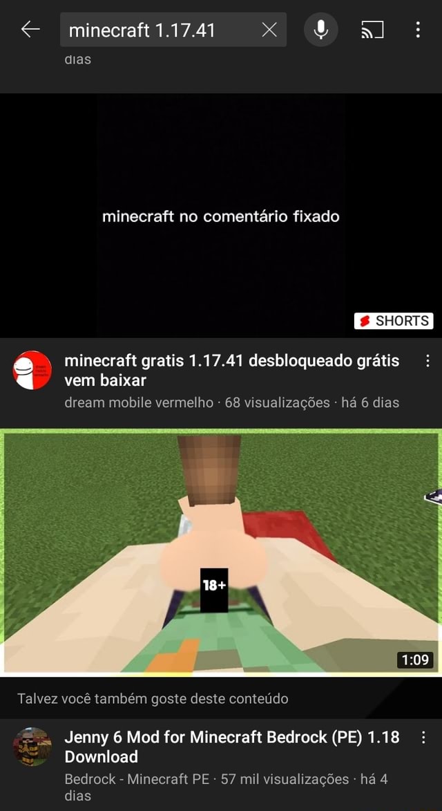 Minecraft1.17.41 dias minecraft no comentário fixado O SHORTS minegraft gratis  1.17.41 desbloqueado grátis vem