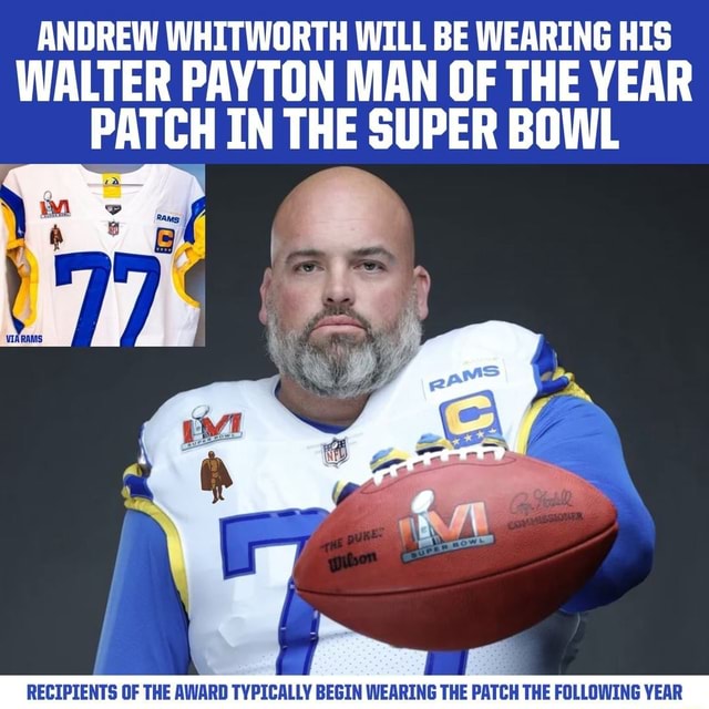 Rams' Andrew Whitworth wins Walter Payton NFL Man of the Year