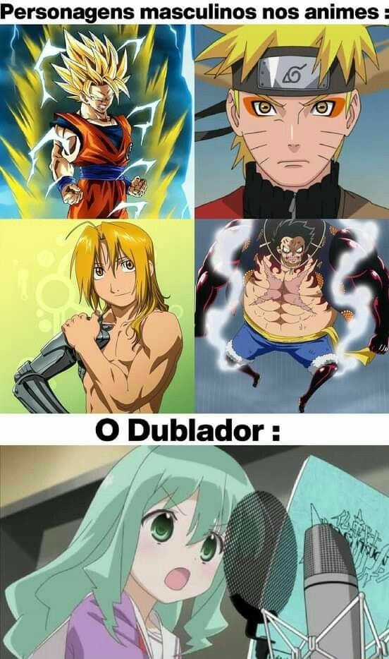 A pior dublagem dos animes #anime #otaku #dublagem #meme
