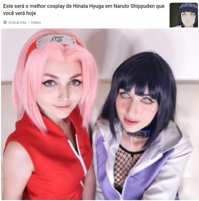 Cosplay Hinata Hyuga Naruto Shippuden tamanho brasileiro