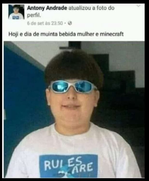 HOJE É DIA DE MUITA BEBIDA MULHE E MINECRAFT - Gerador de Memes Online